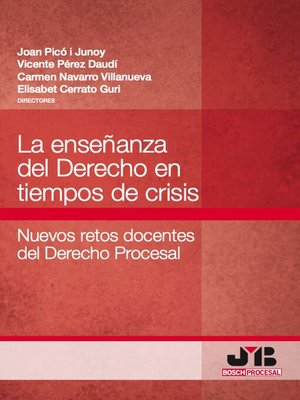 cover image of La enseñanza del Derecho en tiempos de crisis